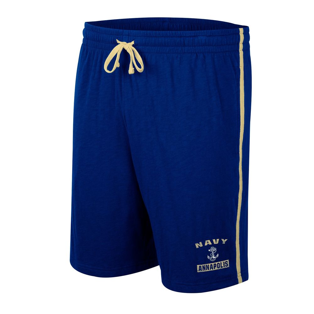 Men's Colosseum Navy Midshipmen Thunder Slub Shorts