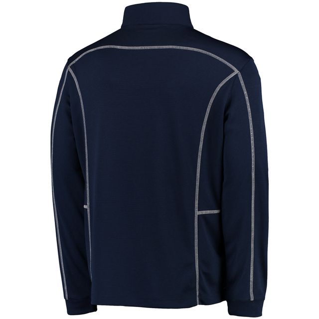 Columbia Golf Navy Midshipmen Shotgun Omni-Wick Quarter-Zip Pullover Jacket