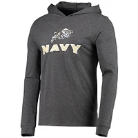 Men's Concepts Sport Navy/Heather Charcoal Navy Midshipmen Meter Long Sleeve Hoodie T-Shirt & Jogger Pajama Set