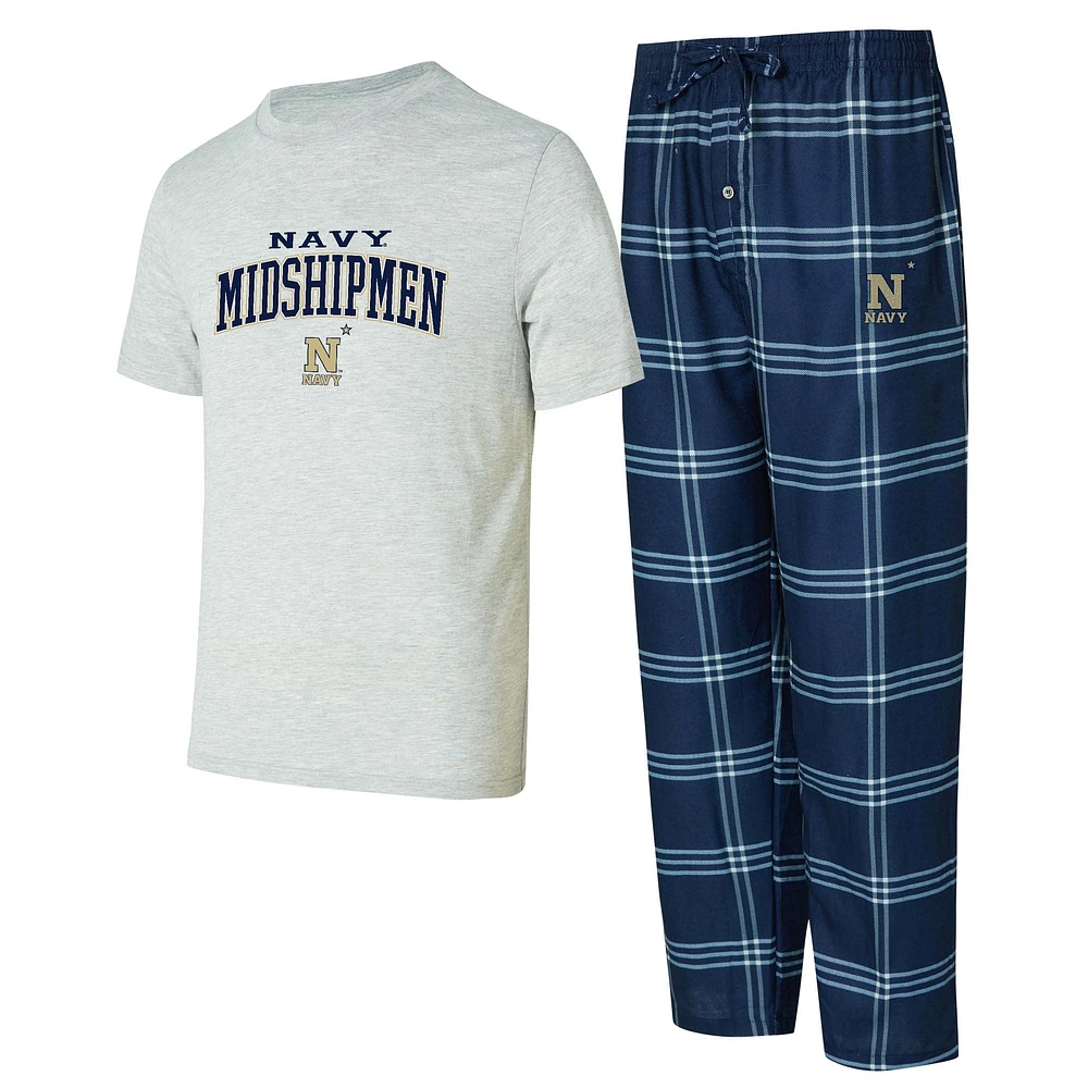 Men's Concepts Sport Navy Midshipmen T-Shirt & Pants Sleep Set