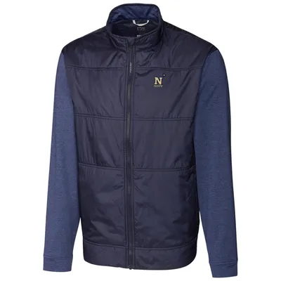 Navy Midshipmen Cutter & Buck Stealth Full-Zip Jacket