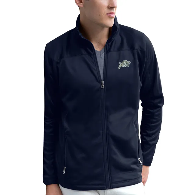 Lids Navy Midshipmen Brushed Back Micro-Fleece Full-Zip Jacket