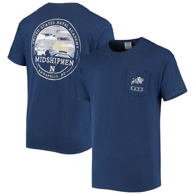 T-shirt Homme Bleu Marine Midshipmen Circle Campus Scene