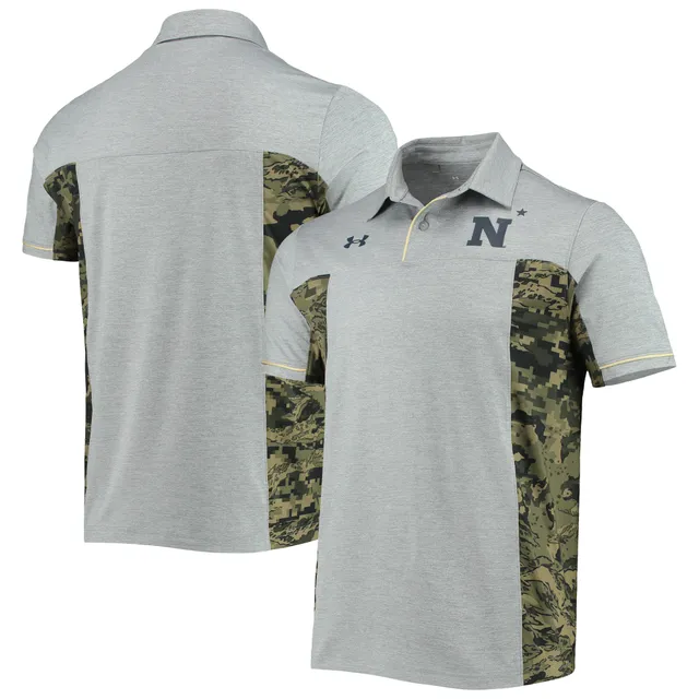 Men's Gray Air Force Falcons Pro Tonal Micro-Stripe Polo