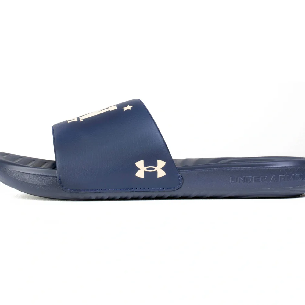 Under Armour Midshipmen Ansa, sandales à enfiler pour hommes, bleu marine