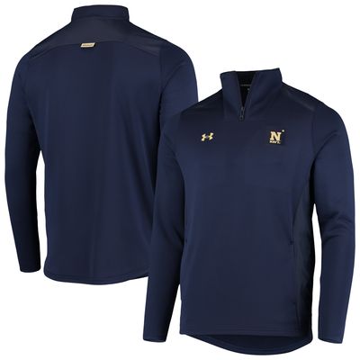 Men's Under Armour Navy Midshipmen 2021 Sideline Command Quarter-Zip Jacket