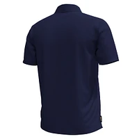 Men's Under Armour Navy Midshipmen Playoff Chest Stripe Performance Polo