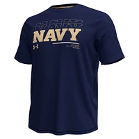 Men's Under Armour Navy Midshipmen Sideline Knockout T-Shirt