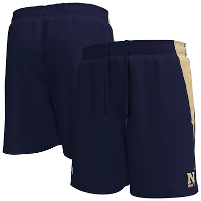 Short de performance Under Armour Midshipmen Tech Vent pour homme Bleu marine