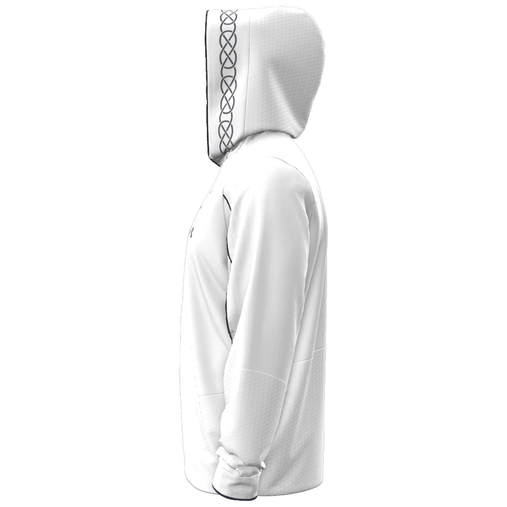 Men's Under Armour  White Navy Midshipmen 2023 Aer Lingus College Football Classic Fleece Pullover Hoodie
