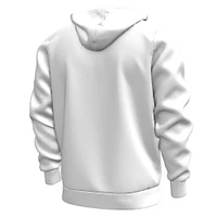 Men's Under Armour White Navy Midshipmen 2024 Sideline Essential Fleece Pullover Hoodie
