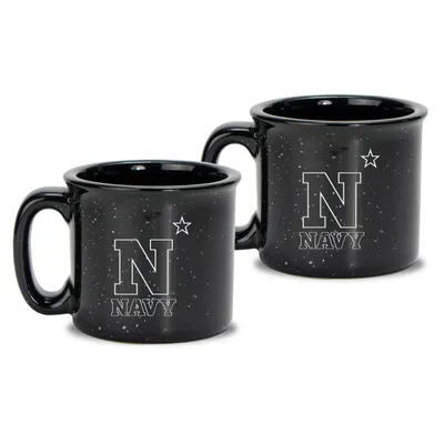 Navy Midshipmen 2-Piece 12oz. Ceramic Campfire Mug Set