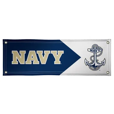 Navy Midshipmen 2' x 6' Logo Vinyl Banner