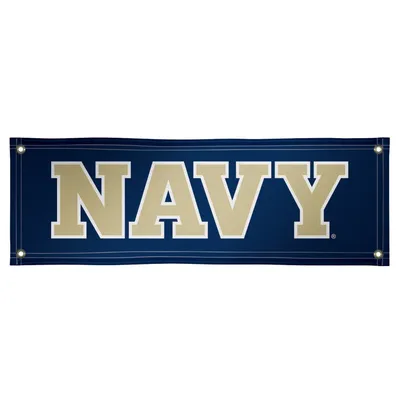 Navy Midshipmen 2' x 6' Wordmark Vinyl Banner