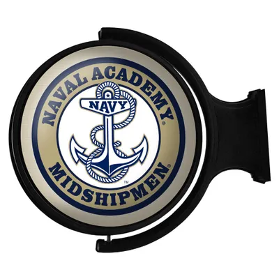 Navy Midshipmen 23'' x 21'' Team Anchor Illuminated Rotating Wall Sign