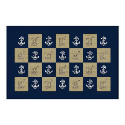 Navy Midshipmen 30'' x 46'' Checkerboard Floor Mat