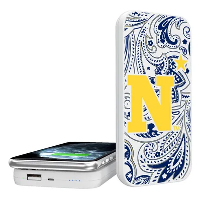 Navy Midshipmen 5000mAh Paisley Design Wireless Powerbank