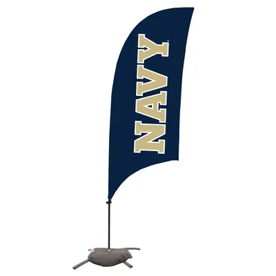 Navy Midshipmen 7.5' Razor Feather Flag with Base