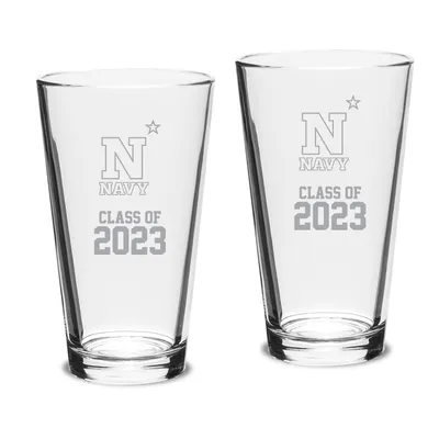 Navy Midshipmen Class of 2023 16oz. 2-Piece Classic Pint Glass Set