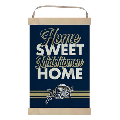Navy Midshipmen Home Sweet Home Banner Sign