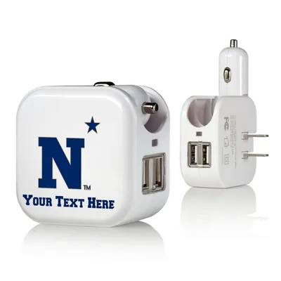 Navy Midshipmen Personalized 2-In-1 USB Charger