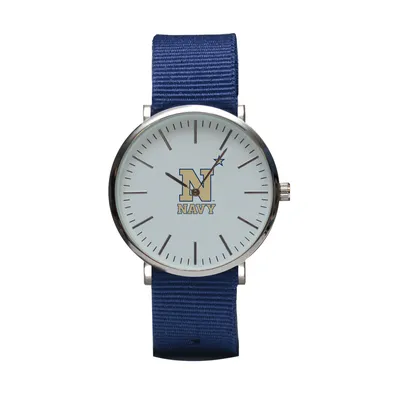Navy Midshipmen Stitch Nylon Strap Watch - Navy