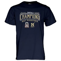 T-shirt unisexe bleu marine 84 Navy Midshipmen 2024 Commander-In-Chief's Trophy Champions Score