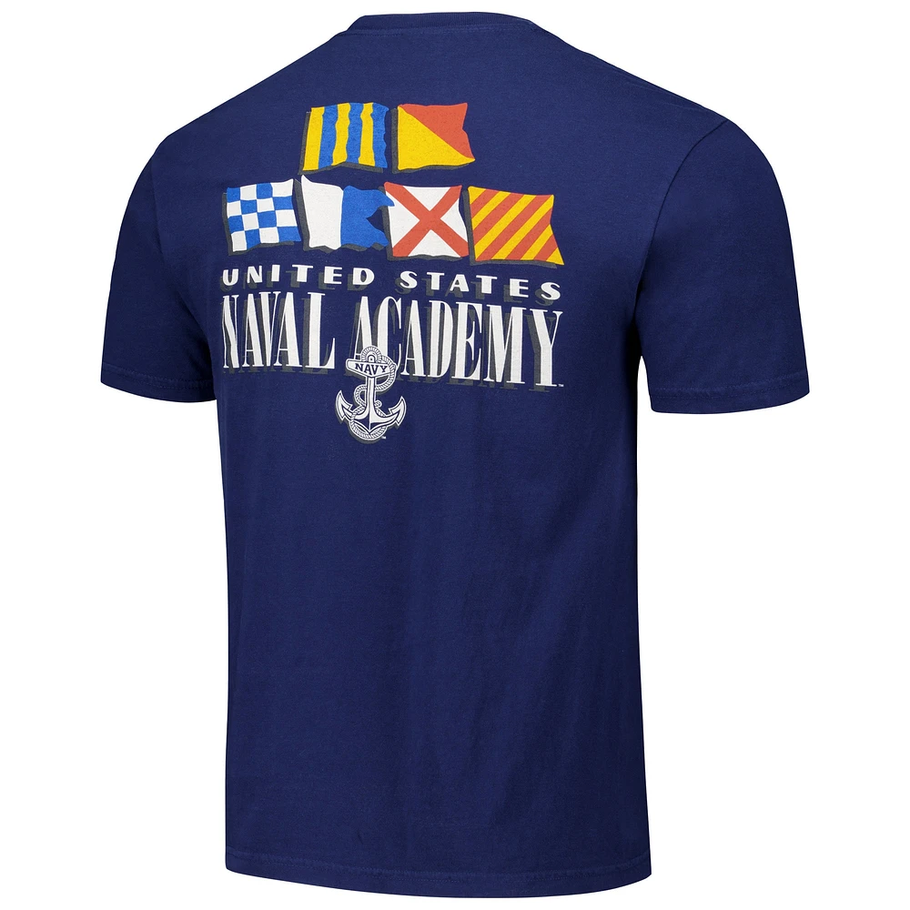 Unisex Navy Midshipmen Hyper Local Nautical Flags Phrase T-Shirt