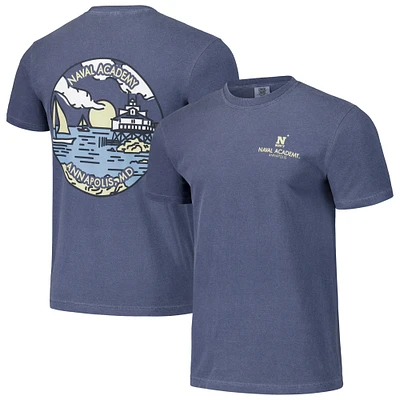 Unisex Navy Midshipmen Scenic Comfort Colors T-Shirt