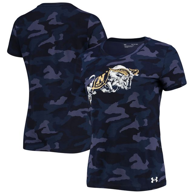 T-shirt Under Armour Camo Navy Midshipmen pour femme