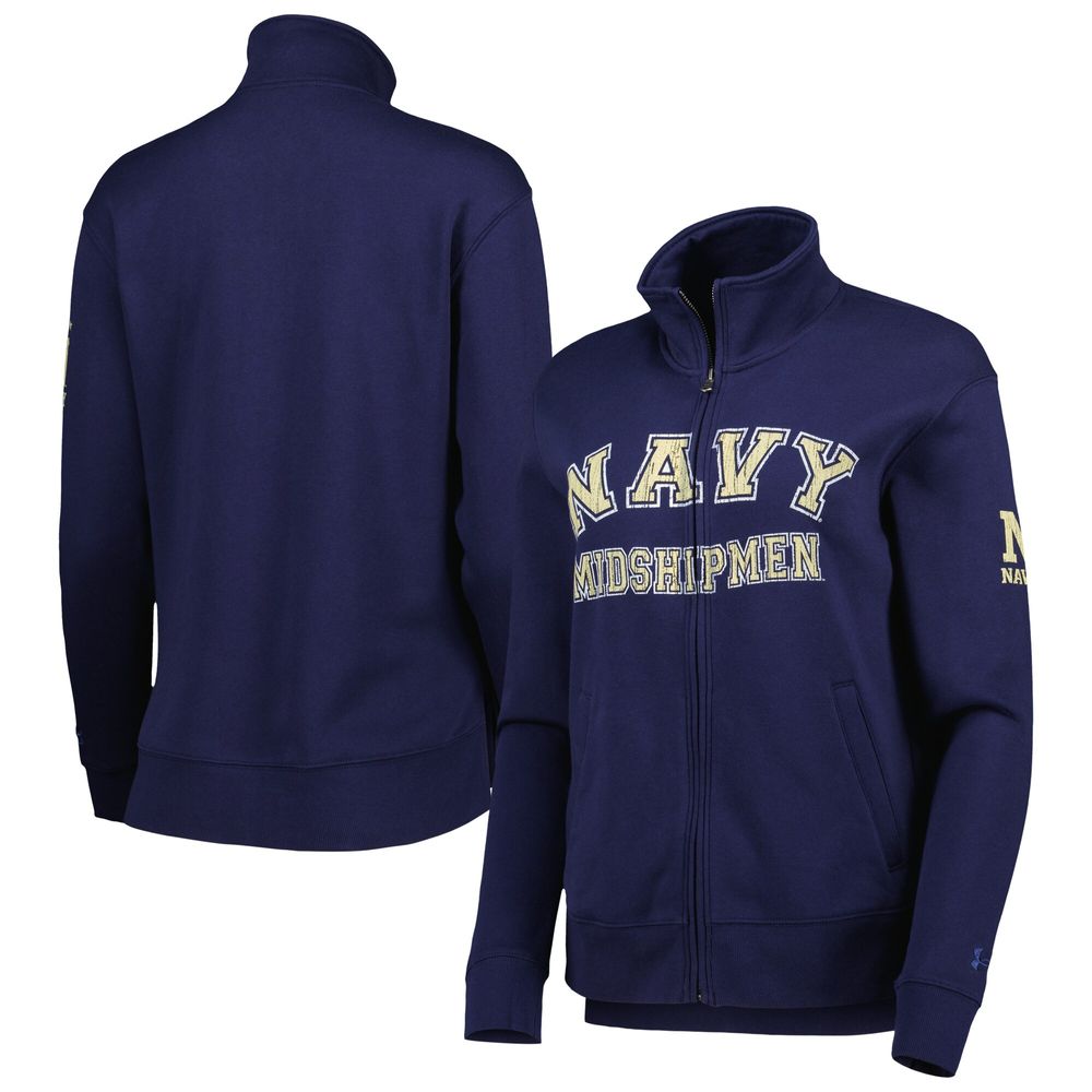 Women's Under Armour Navy Midshipmen All Day Full-Zip Jacket