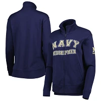 Under Armour Navy Midshipmen Veste entièrement zippée pour femme