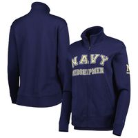 Women's Under Armour Navy Midshipmen All Day Full-Zip Jacket