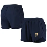 Under Armour Navy Midshipmen Fly By Run 2.0 Performance Shorts pour femmes