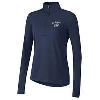 Haut à quart de zip en maille Tech Mesh pour femme Under Armour Navy Midshipmen