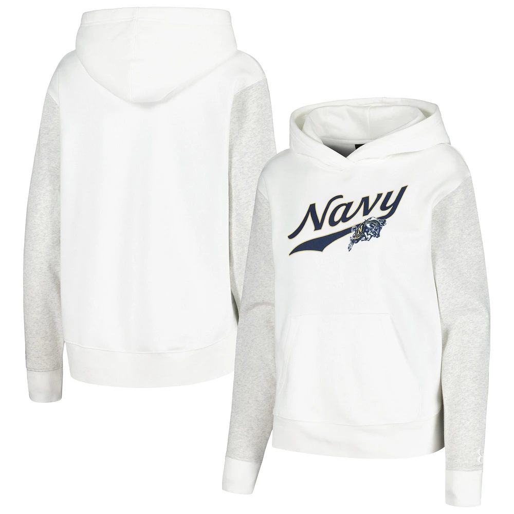 Sweat à capuche Under Armour Midshipmen All Day blanc marine pour femme