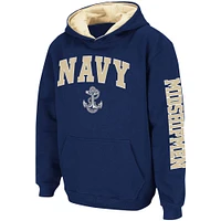 Youth Colosseum Navy Midshipmen 2-Hit Team Pullover Hoodie