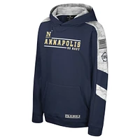 Sweat à capuche pour jeunes Colosseum Navy Midshipmen OHT Military Appréciation Cyclone Digital Camo Pull