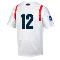 Maillot enfant Under Armour White Navy Midshipmen 2022 Réplique des Jeux Spéciaux