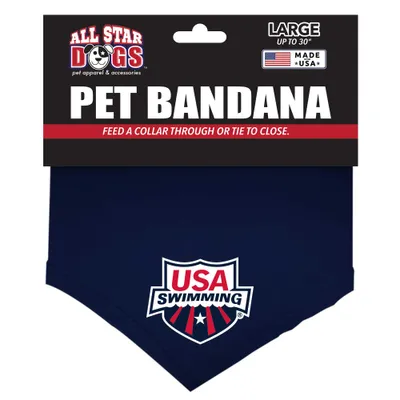 USA Swimming Pet Bandana - Navy