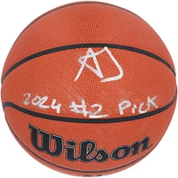 Alexandre Sarr Washington Wizards Autographed Wilson Authentic Series Indoor/Outdoor Basketball with "2024 #2 Pick" Inscription