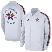 Men's Jordan Brand  White 2025 NBA All-Star Game Authentic On Court Full-Snap Jacket