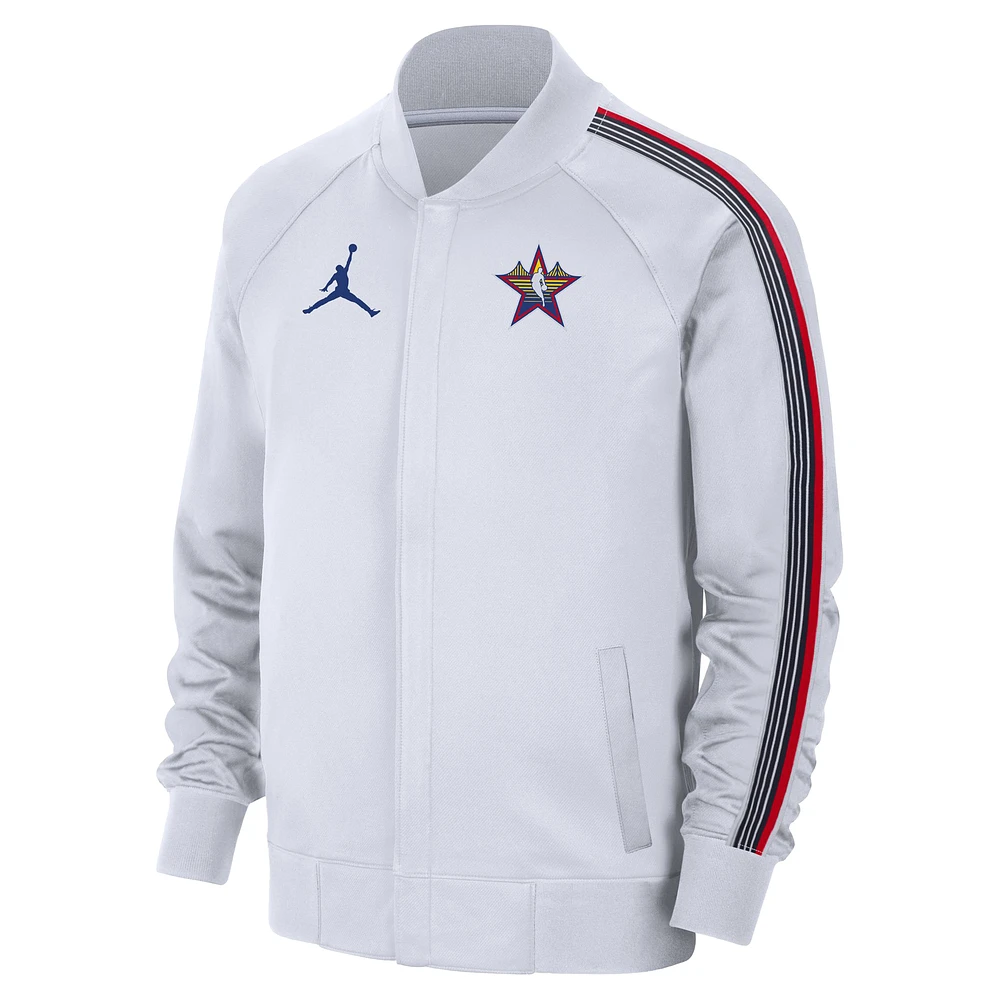 Men's Jordan Brand  White 2025 NBA All-Star Game Authentic On Court Full-Snap Jacket