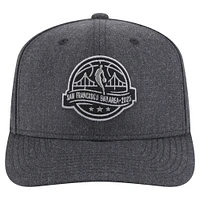 Men's New Era  Heather Black 2025 All-Star Game Circle Logo Blackout 9SEVENTY Adjustable Hat