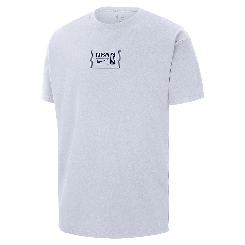 Men's Nike  White NBA All World Hoops Max90 Oversized T-Shirt