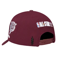 Men's Pro Standard  Maroon 2025 NBA All-Star Game x HBCU Morehouse College Pro Pinch Adjustable Hat