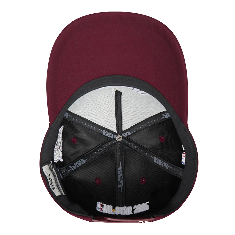 Men's Pro Standard  Maroon 2025 NBA All-Star Game x HBCU Morehouse College Pro Pinch Adjustable Hat