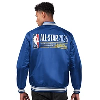 Men's Starter  Royal 2025 NBA All-Star Game Satin Full-Snap Varsity Jacket