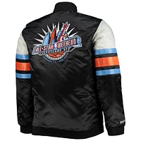 Men's Mitchell & Ness Black Big Tall Hardwood Classics 1997 NBA All-Star Game Heavyweight Satin Full-Snap Jacket