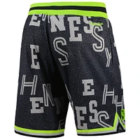 Short NBA x Hennessy Neon Concrete Game Day noir Mitchell & Ness pour hommes